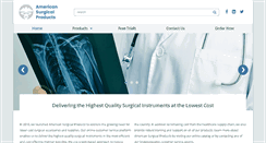 Desktop Screenshot of americansurgicalproducts.com