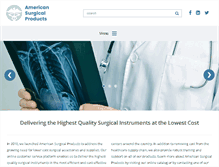 Tablet Screenshot of americansurgicalproducts.com